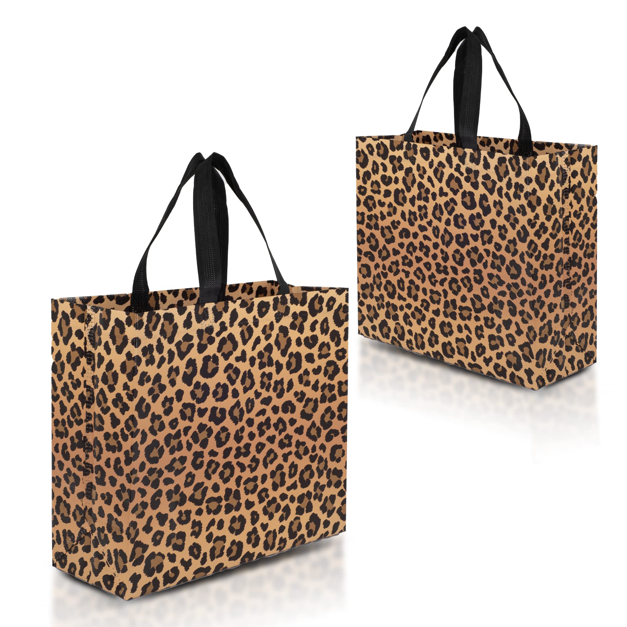 Nush Nush Gradient Bags Medium Size - Set of 12 Aqua to Pink Reusable Bags With Holographic Finish - Perfect For Goodie, Birthday, Party Favors - 8x4x10